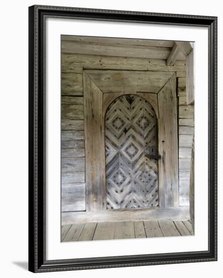 Door Detail, Latvian Open Air Ethnographic Museum, Latvia-Gary Cook-Framed Photographic Print