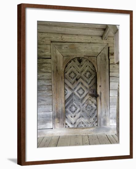 Door Detail, Latvian Open Air Ethnographic Museum, Latvia-Gary Cook-Framed Photographic Print