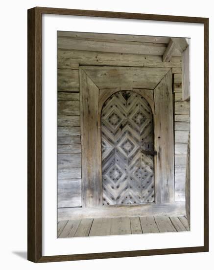 Door Detail, Latvian Open Air Ethnographic Museum, Latvia-Gary Cook-Framed Photographic Print