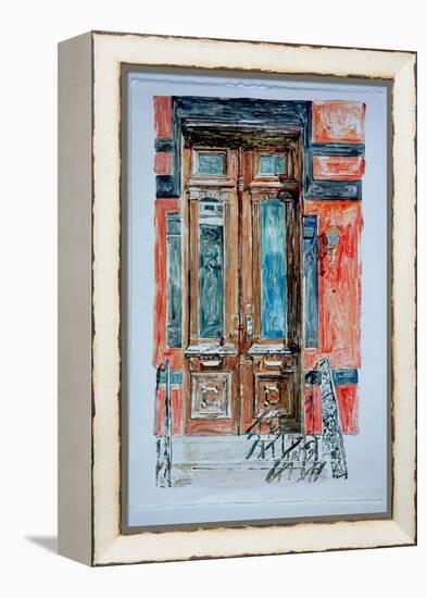 Door, East Village,1998-Anthony Butera-Framed Premier Image Canvas