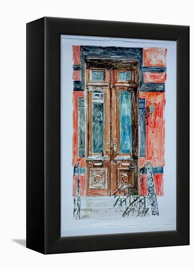 Door, East Village,1998-Anthony Butera-Framed Premier Image Canvas