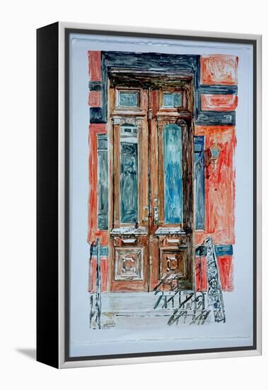 Door, East Village,1998-Anthony Butera-Framed Premier Image Canvas