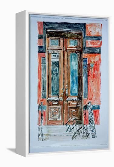 Door, East Village,1998-Anthony Butera-Framed Premier Image Canvas