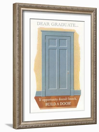 Door for Graduate-null-Framed Art Print