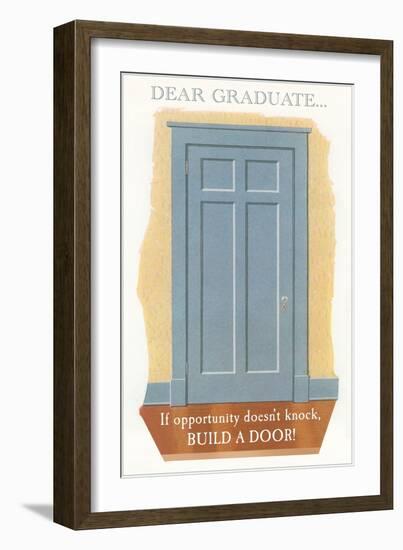 Door for Graduate-null-Framed Art Print