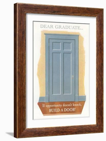 Door for Graduate-null-Framed Art Print