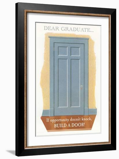 Door for Graduate-null-Framed Art Print