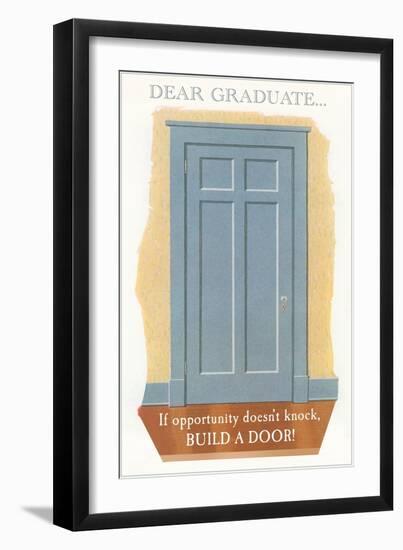 Door for Graduate-null-Framed Art Print