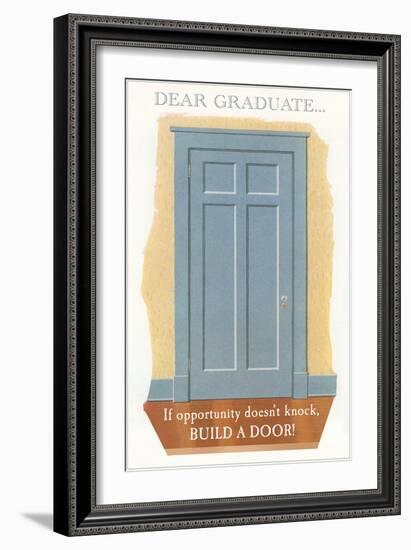 Door for Graduate-null-Framed Art Print