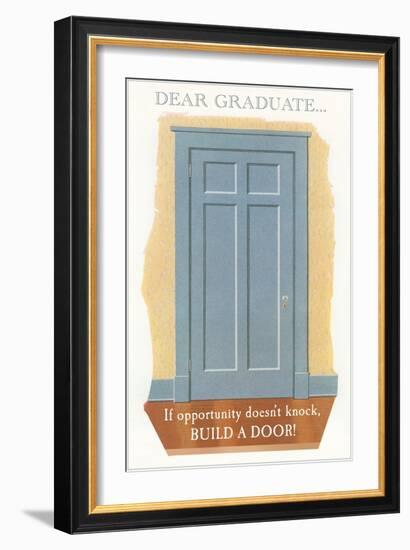 Door for Graduate-null-Framed Art Print