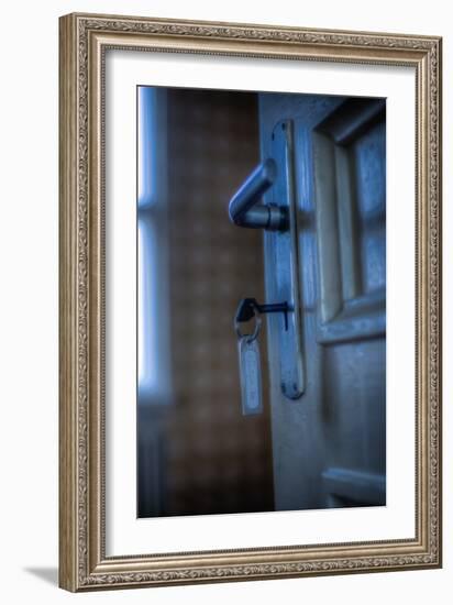 Door Handle and Key-Nathan Wright-Framed Photographic Print