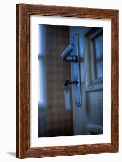 Door Handle and Key-Nathan Wright-Framed Photographic Print