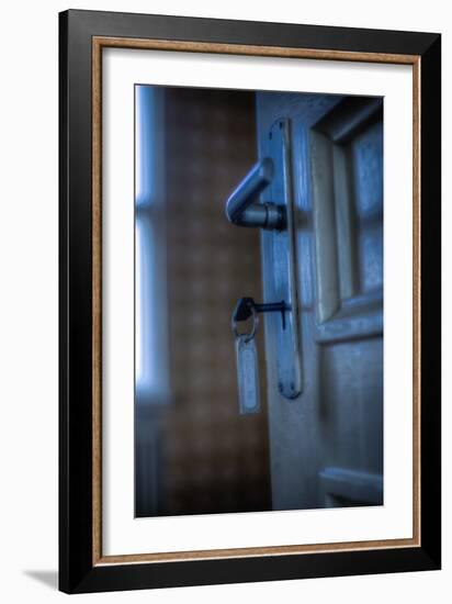 Door Handle and Key-Nathan Wright-Framed Photographic Print