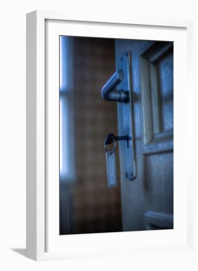 Door Handle and Key-Nathan Wright-Framed Photographic Print