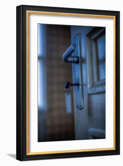 Door Handle and Key-Nathan Wright-Framed Photographic Print