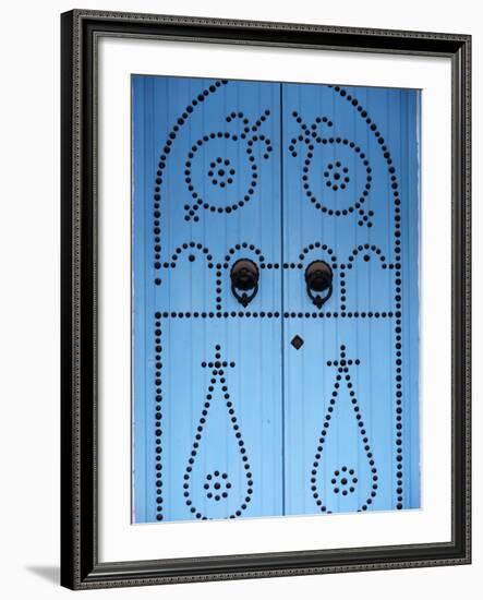 Door in Houmt Souk, Jerba Island, Tunisia, North Africa, Africa-Godong-Framed Photographic Print