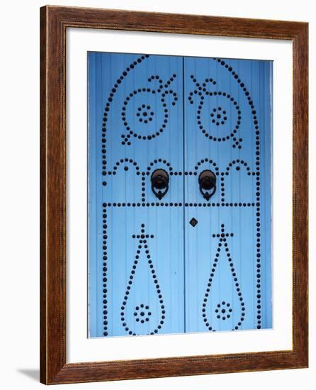 Door in Houmt Souk, Jerba Island, Tunisia, North Africa, Africa-Godong-Framed Photographic Print