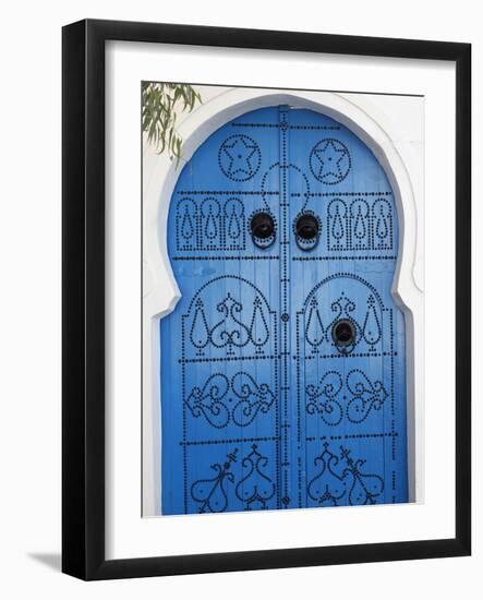 Door in Sidi Bou Said, Tunisia, North Africa, Africa-Godong-Framed Photographic Print