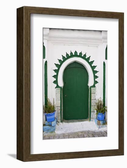 Door in the Medina (Old City), Tangier (Tanger), Morocco, North Africa, Africa-Bruno Morandi-Framed Photographic Print