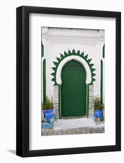 Door in the Medina (Old City), Tangier (Tanger), Morocco, North Africa, Africa-Bruno Morandi-Framed Photographic Print