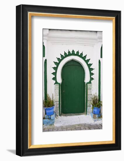 Door in the Medina (Old City), Tangier (Tanger), Morocco, North Africa, Africa-Bruno Morandi-Framed Photographic Print