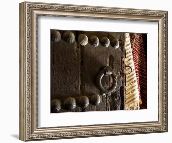 Door in the Old City of Fes, Morocco-Julian Love-Framed Photographic Print