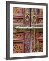 Door in the Old Medina of Fes, Morocco-Julian Love-Framed Photographic Print