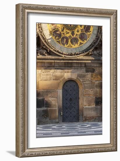 Door in the Old Town Hall, Prague, Czech Republic, Eastern Europe-Tom Haseltine-Framed Photographic Print