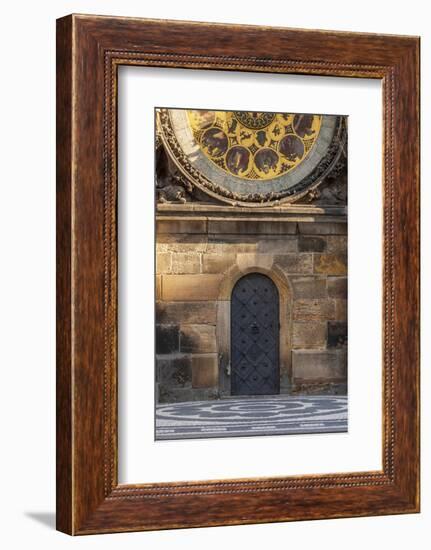 Door in the Old Town Hall, Prague, Czech Republic, Eastern Europe-Tom Haseltine-Framed Photographic Print