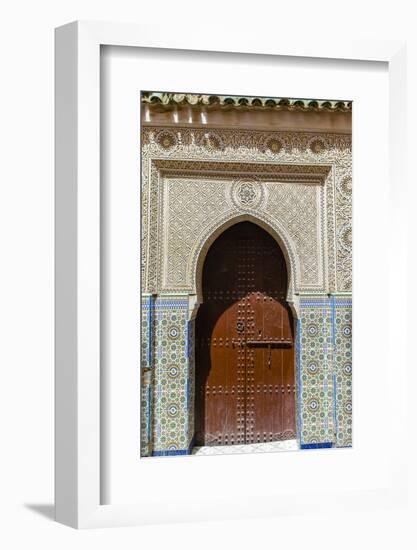 Door in the Souk, Marrakech, Morocco-Nico Tondini-Framed Photographic Print