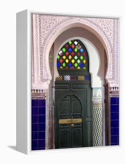 Door in the Souks in the Medina, Marrakesh, Morroco, North Africa, Africa-De Mann Jean-Pierre-Framed Premier Image Canvas