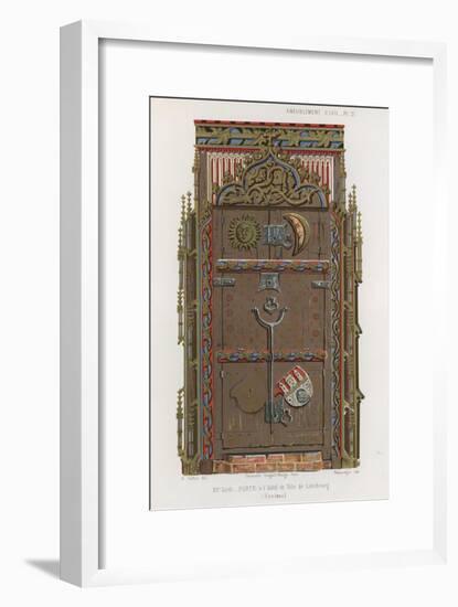 Door in the Town Hall of the Luneburg-null-Framed Giclee Print