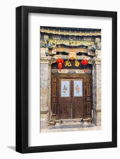 Door in Tuanshan Historical Village, Yunnan, China-Nadia Isakova-Framed Photographic Print