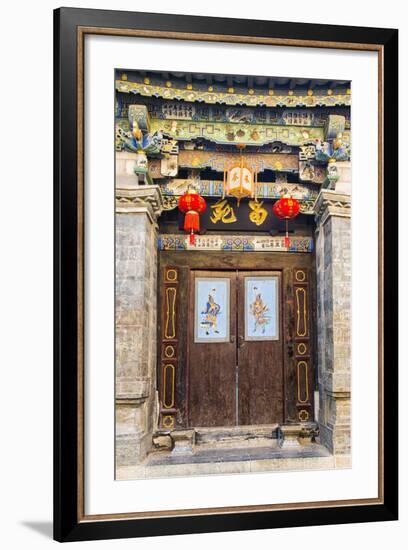 Door in Tuanshan Historical Village, Yunnan, China-Nadia Isakova-Framed Photographic Print