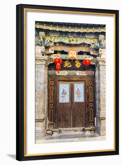 Door in Tuanshan Historical Village, Yunnan, China-Nadia Isakova-Framed Photographic Print