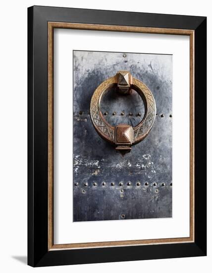 Door Knocker Detail of Door Located in the Castel Sant Angelo, Ponte, Rome, Lazio, Italy.-Cahir Davitt-Framed Photographic Print