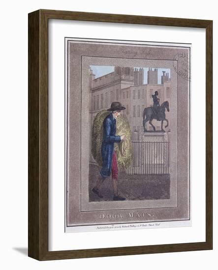 Door Mats, Cries of London, 1804-William Marshall Craig-Framed Giclee Print