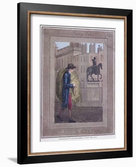 Door Mats, Cries of London, 1804-William Marshall Craig-Framed Giclee Print