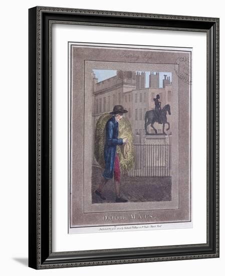 Door Mats, Cries of London, 1804-William Marshall Craig-Framed Giclee Print