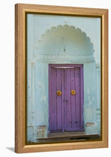 Door, Murshidabad, Former Capital of Bengal, West Bengal, India, Asia-Bruno Morandi-Framed Premier Image Canvas