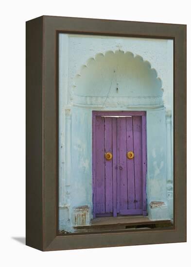 Door, Murshidabad, Former Capital of Bengal, West Bengal, India, Asia-Bruno Morandi-Framed Premier Image Canvas