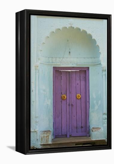 Door, Murshidabad, Former Capital of Bengal, West Bengal, India, Asia-Bruno Morandi-Framed Premier Image Canvas