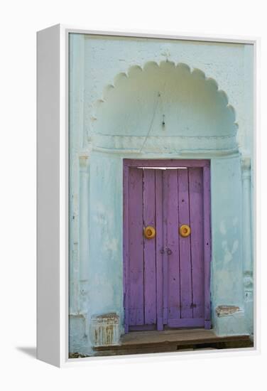 Door, Murshidabad, Former Capital of Bengal, West Bengal, India, Asia-Bruno Morandi-Framed Premier Image Canvas