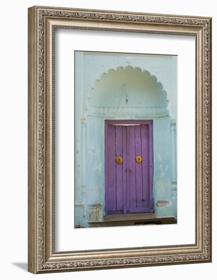 Door, Murshidabad, Former Capital of Bengal, West Bengal, India, Asia-Bruno Morandi-Framed Photographic Print