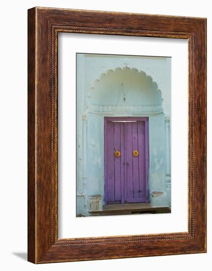 Door, Murshidabad, Former Capital of Bengal, West Bengal, India, Asia-Bruno Morandi-Framed Photographic Print