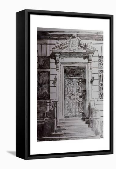 Door, New York, NY, 1992-Anthony Butera-Framed Premier Image Canvas