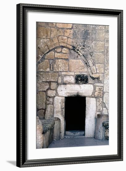 Door of Humility, Entrance to the Church of the Nativity--Framed Photographic Print