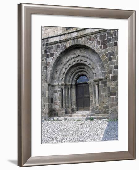 Door of Saint-Pierre Church, Arlempdes, Auvergne. France, 11th-16th Century-null-Framed Giclee Print