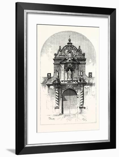 Door of the Church of San Pablo, Cordova, Spain-null-Framed Giclee Print