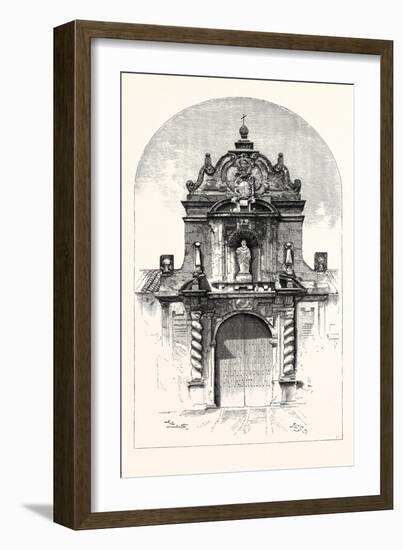 Door of the Church of San Pablo, Cordova, Spain-null-Framed Giclee Print